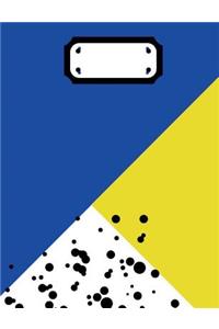 Royal Blue & Gold Moroccan Print Composition Notebook