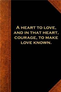 2019 Weekly Planner Shakespeare Quote Heart Love Courage 134 Pages