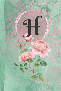 Personalized Monogrammed Letter H Journal