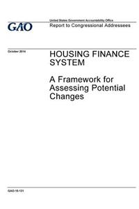Housing finance system, a framework for assessing potential changes