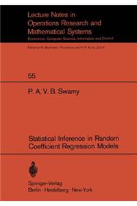 Statistical Inference in Random Coefficient Regression Models