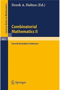 Combinatorial Mathematics II