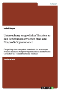 Untersuchung ausgewählter Theorien zu den Beziehungen zwischen Staat und Nonprofit-Organisationen