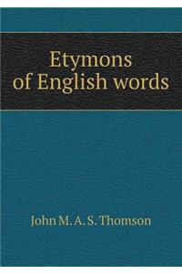 Etymons of English words
