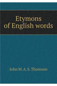 Etymons of English Words