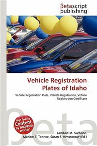 Vehicle Registration Plates of Idaho