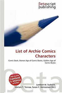 List of Archie Comics Characters