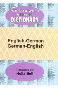 Word-to-word Bilingual Dictionary: English-German & German-English