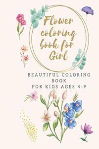 Flower coloring book for Girl