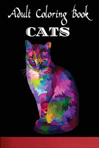 Adult Coloring Book Cats