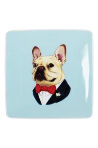 Berkley Bestiary Frenchie Portrait Square Porcelain Tray