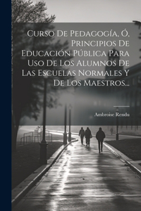 Curso De Pedagogía, Ó, Principios De Educación Pública Para Uso De Los Alumnos De Las Escuelas Normales Y De Los Maestros...