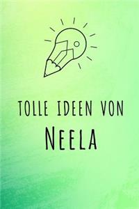 Tolle Ideen von Neela: Liniertes Notizbuch für deinen Vornamen