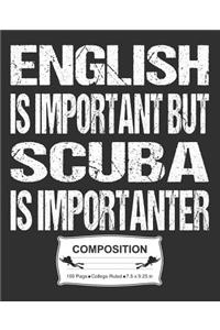 English Is Important But Scuba Is Importanter Composition