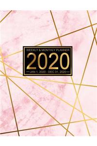 Weekly & Monthly Planner 2020