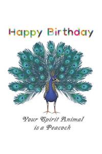 Happy Birthday Your Spirit Animal is a Peacock