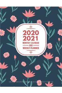 2020-2021 Monthly Calendar And Weekly Planner