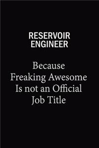 Reservoir Engineer Because Freaking Awesome Is Not An Official Job Title