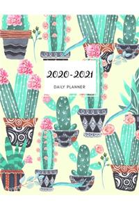 2020 2021 15 Months Cactus Cacti Daily Planner