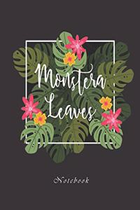 Monstera Leaves Notebook