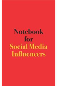 Notebook for Social Media Influencers