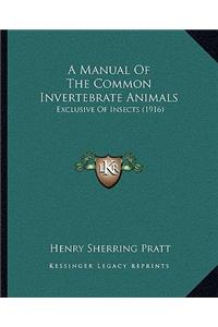 A Manual Of The Common Invertebrate Animals