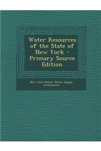 Water Resources of the State of New York