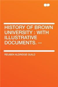 History of Brown University