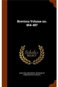 Breviora Volume No. 464-487