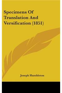 Specimens Of Translation And Versification (1851)