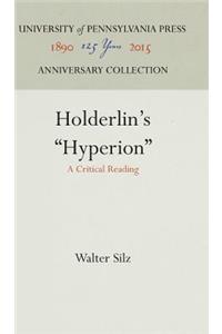 Hölderlin's Hyperion