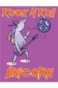 Rock N Roll Unicorn: Journal and Notebook for all ages - Composition Size (8.5"x11") With Lined Pages, Perfect for Journal and taking Notes