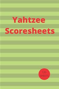 Yahtzee Scores Sheets