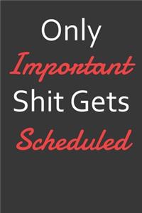 Only Important Shit Gets Scheduled
