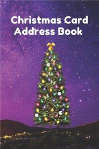 Christmas card address book