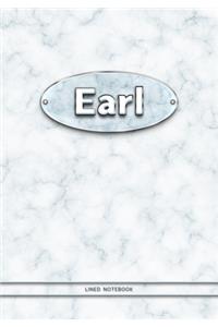 Earl - Lined Notebook