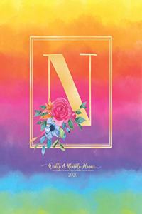 Weekly & Monthly Planner 2020 N