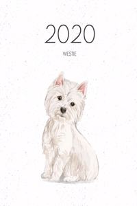 2020 Westie: Dated Weekly Planner With To Do Notes & Dog Quotes - Westie