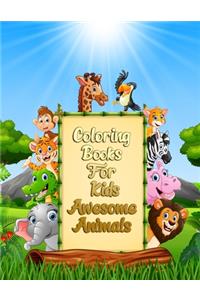 Coloring Books For Kids Awesome Animals