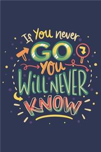 If you never go you will never know