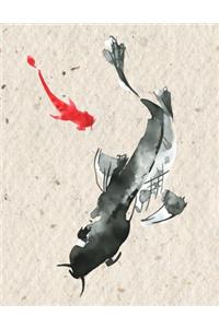 Japanese Koi Carp Sketchbook