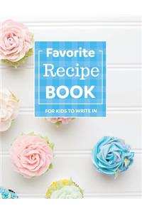 Blank recipe book for Kids