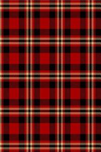2019 Weekly Planner Lumberjack Plaid Tartan Red Black Tan 134 Pages