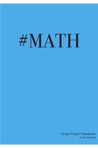 Graph Paper Notebook 1 cm squares