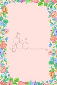 THC Molecule Weed 420 Journal Notebook
