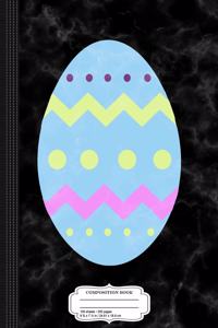 Cute Blue Boys Easter Egg Composition Notebook