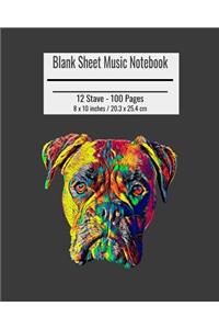 Blank Sheet Music Notebook