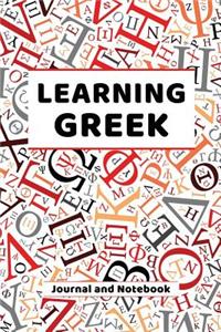 Learning Greek Journal and Notebook
