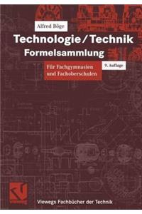 Technologie/Technik Formelsammlung