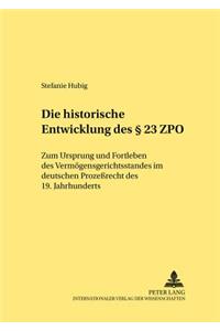 Die Historische Entwicklung Des § 23 Zpo